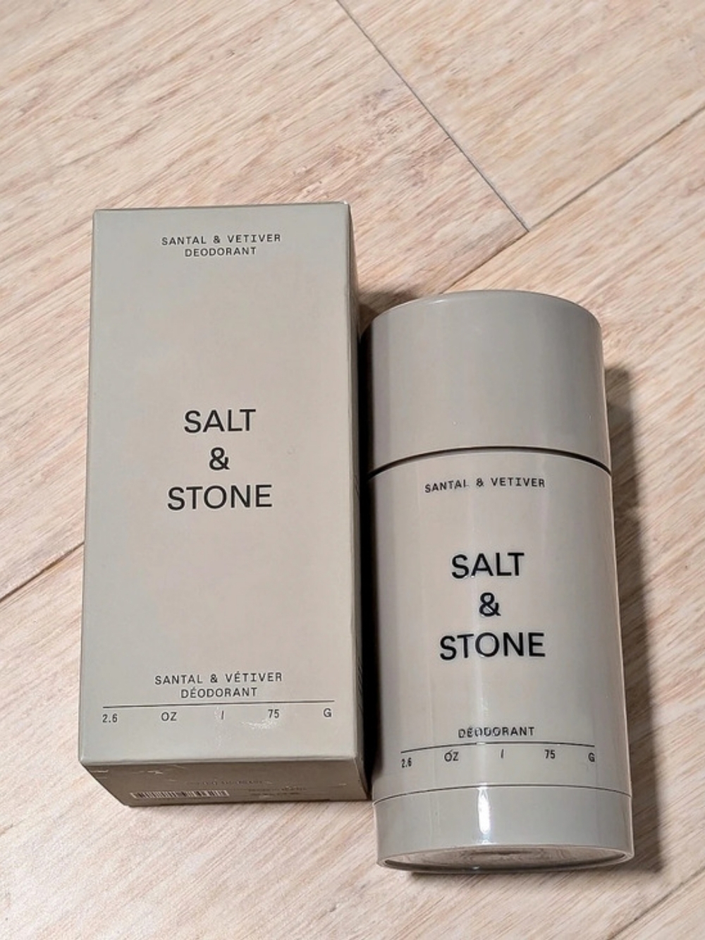 Salt & Stone Santal & Vetiver Deodorant 2.6 oz Brand New 2.6oz